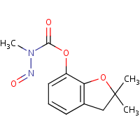 N-Nitrosocarbofuran formula graphical representation