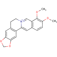 Berberine formula graphical representation