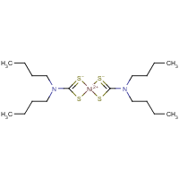 Nickel bis(dibutyldithiocarbamate) formula graphical representation
