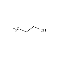 n-Butane formula graphical representation