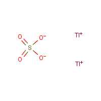 Thallium sulfate formula graphical representation