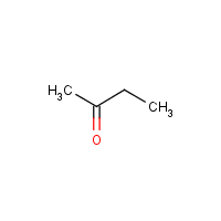 2-Butanone formula graphical representation