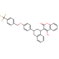 Flocoumafen formula graphical representation