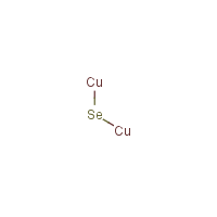 Cuprous selenide formula graphical representation