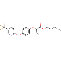 Fluazifop-butyl formula graphical representation