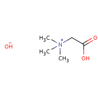 Betaine monohydrate formula graphical representation