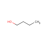 n-Butyl alcohol formula graphical representation