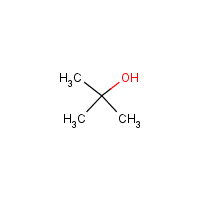 tert-Butyl alcohol formula graphical representation