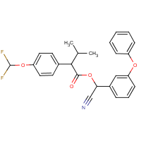 Flucythrinate formula graphical representation