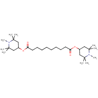 Bis(1,2,2,6,6-pentamethyl-4-piperidyl) sebacate formula graphical representation