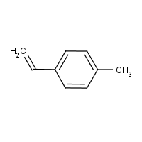 4-Vinyltoluene formula graphical representation