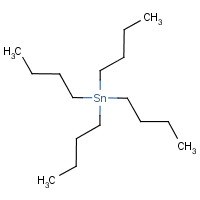 Tetra-n-butyltin formula graphical representation