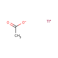 Thallium I acetate formula graphical representation