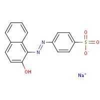 Acid Orange 7 formula graphical representation