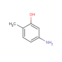 5-Amino-o-cresol formula graphical representation