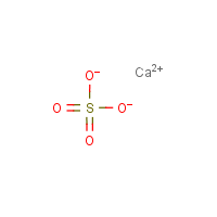 Calcium sulfate formula graphical representation