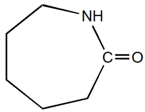 Caprolactam formula graphical representation