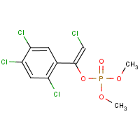 Tetrachlorvinphos formula graphical representation