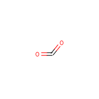 Carbon dioxide formula graphical representation