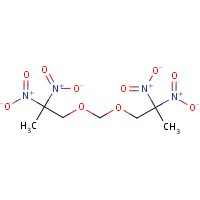 Bis(2,2-dinitropropyl)formal formula graphical representation