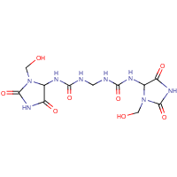 Imidazolidinyl urea formula graphical representation