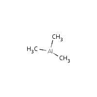 Trimethylaluminum formula graphical representation