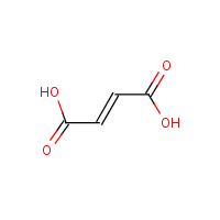 Fumaric acid formula graphical representation