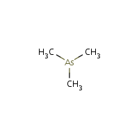 Trimethylarsine formula graphical representation