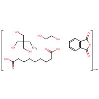 Nonanedioic acid, polymer with 1,2-ethanediol, 2-ethyl-2-(hydroxymethyl)-1,3-propanediol and 1,3-isobenzofurandione formula graphical representation