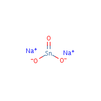 Sodium stannate formula graphical representation