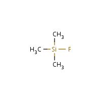 Trimethylfluorosilane formula graphical representation