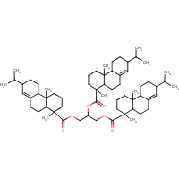 Abietic acid, dihydro-, triester with glycerol formula graphical representation