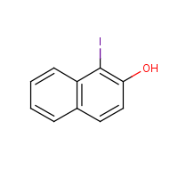1-Iodo-2-naphthol formula graphical representation