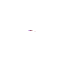 Lithium iodide formula graphical representation