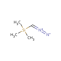 Trimethylsilyldiazomethane formula graphical representation