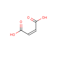 Maleic acid formula graphical representation