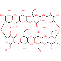 gamma-Cyclodextrin formula graphical representation