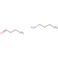 Butanal, reaction products with butylamine formula graphical representation