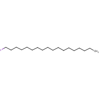 1-Iodooctadecane formula graphical representation
