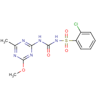 Chlorsulfuron formula graphical representation