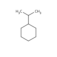 Isopropylcyclohexane formula graphical representation