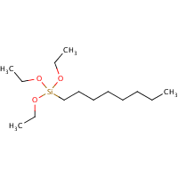 Triethoxyoctylsilane formula graphical representation