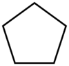 Cyclopentane formula graphical representation