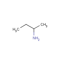 sec-Butylamine formula graphical representation