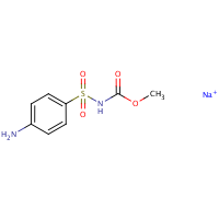 Asulam-sodium formula graphical representation