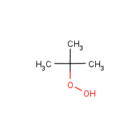 tert-Butyl hydroperoxide formula graphical representation