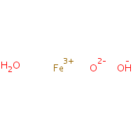 C.I. Pigment Yellow 42 formula graphical representation