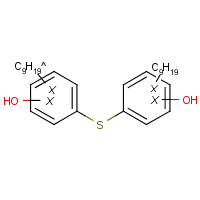 Nonylphenol sulfide formula graphical representation