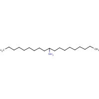 Nonadecan-10-amine formula graphical representation