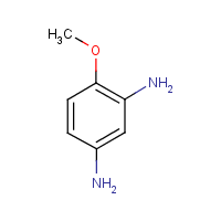 2,4-Diaminoanisole formula graphical representation